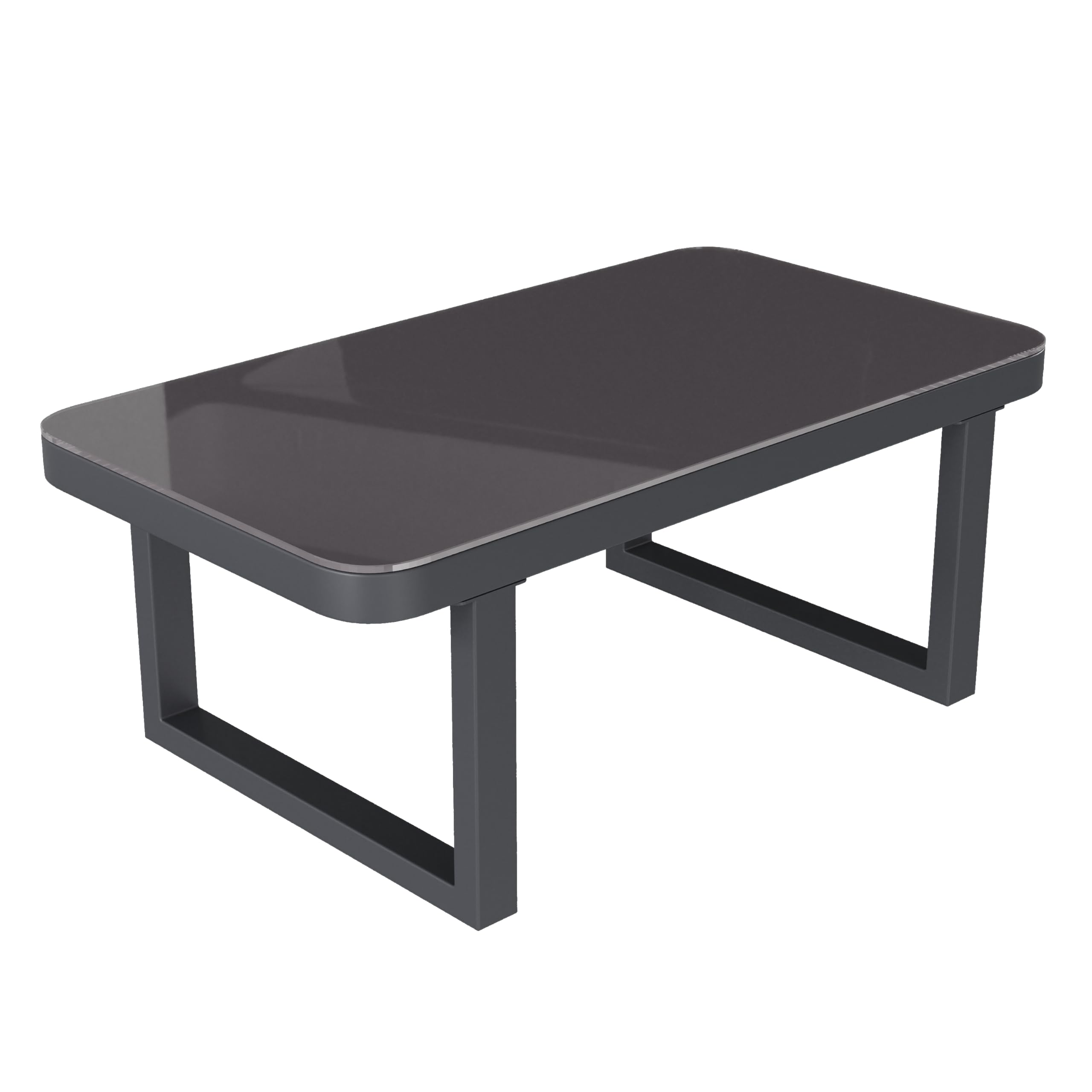 Juego de muebles de jardín, posición esquinera, ofrece espacio para hasta 6 personas, brazos y respaldos trenzados, tubos de acero galvanizado, incluye sofá de esquina y mesa de café (gris)