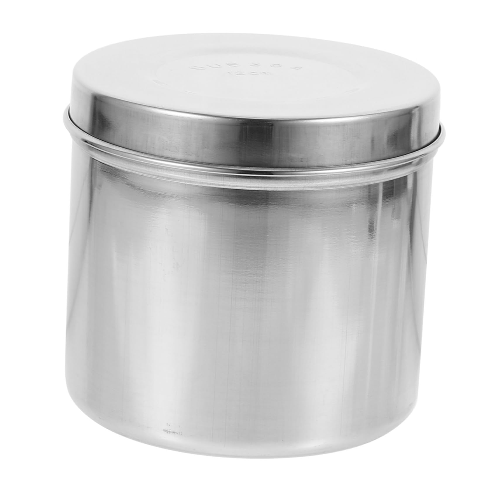 SOLUSTRE Professional Salon Stainless Jar Airtight Storage Container Gauze Container Lid for Use