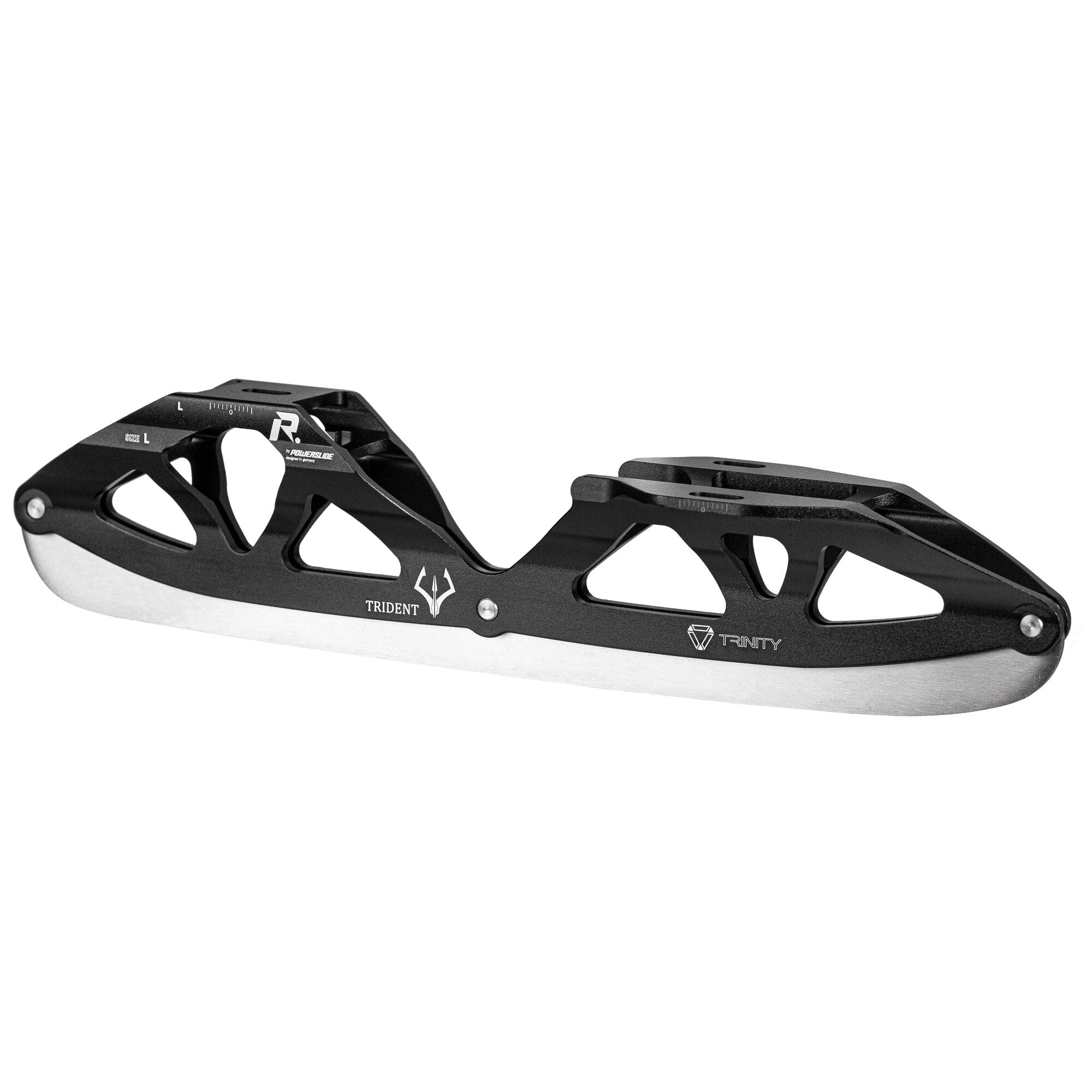 Powerslide Trident Ice Blade – hochwertige Trinity-Eiskufen aus Aluminium für optimale Kontrolle, Stabilität & Performance – präzise Ice Blades zum Umrüsten von Inline-Skates auf Eislaufen