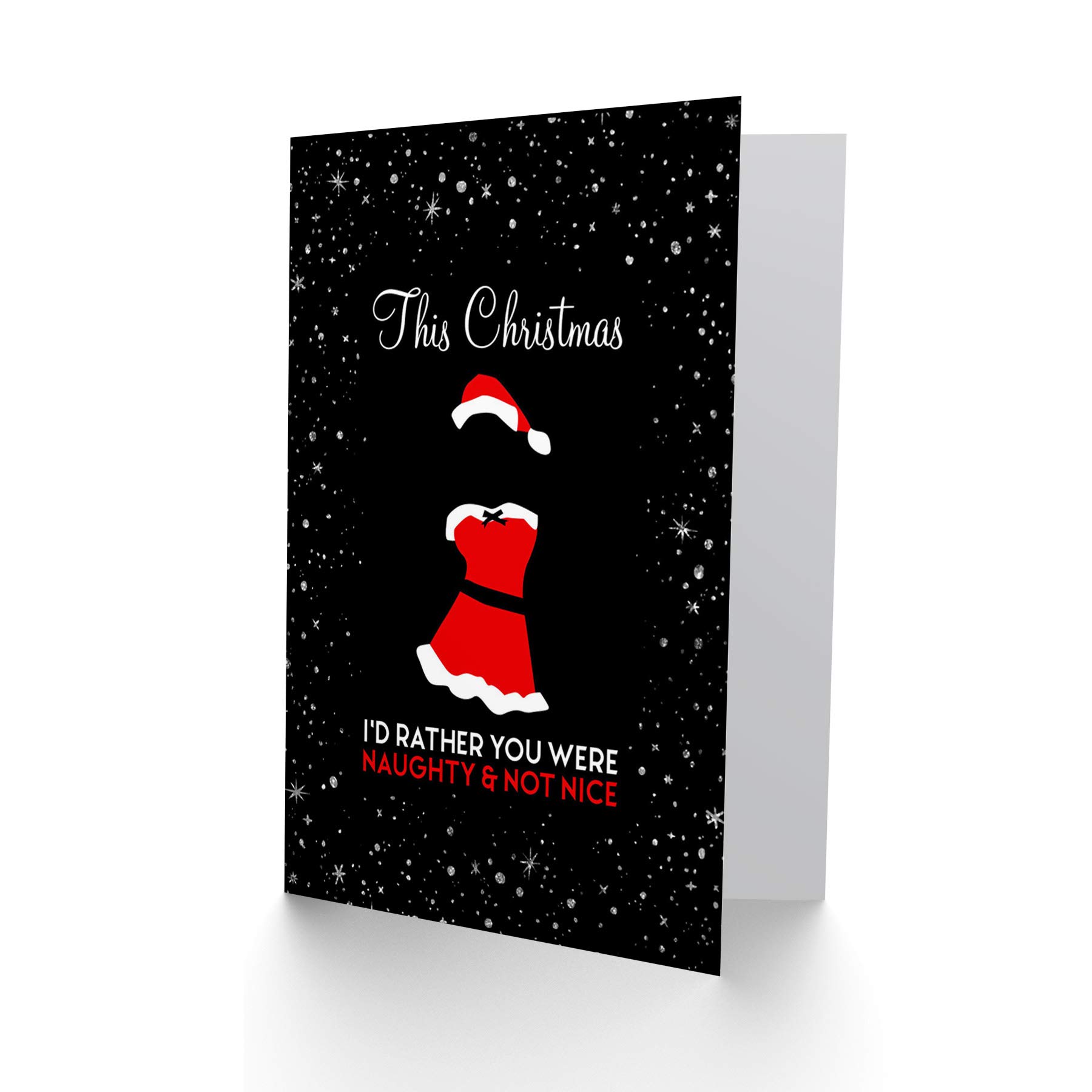 Wee Blue Coo Weihnachtskarte – Lustig, Mit „Naughty Nice“ Spruch, 17,5 X 12,5 Cm, Inkl. Umschlag