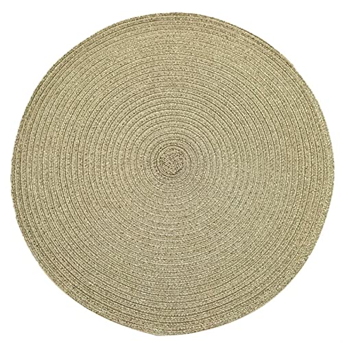 Set de table anti tache napperon rond coton tressé - 2