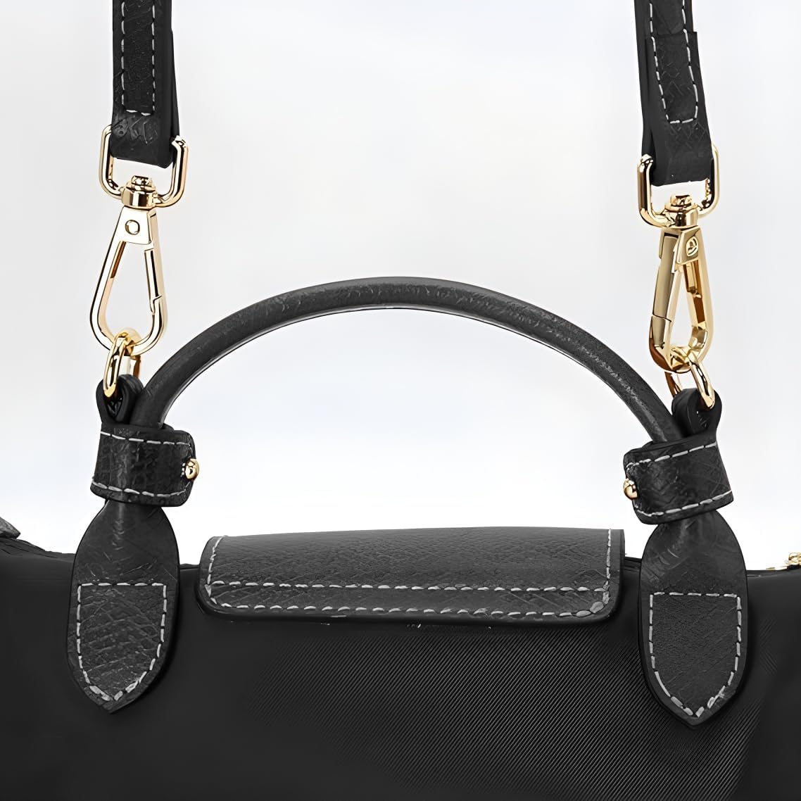 Leather Strap Suitable for Longchamp Handbag,Crossbody Adjustable Shoulder Strap Conversion Kit - Image 4