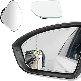 Suvnie 2PCS Blind Spot Mirror, Round HD Glass Frameless Side Rear View Mirror, 360° Adjustable Wide Angle Convex Rear View...