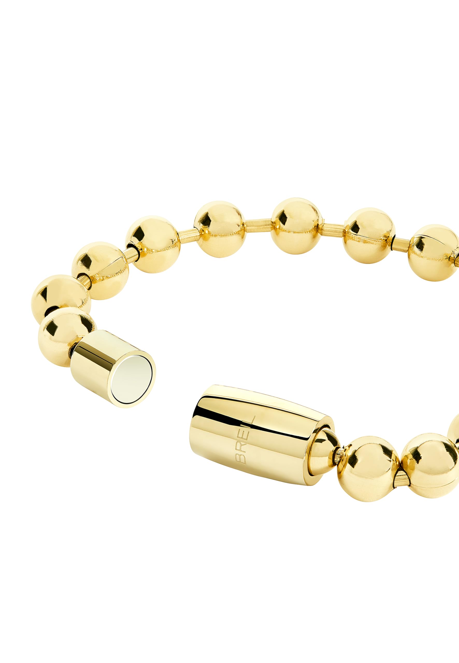 Breil, Collection Magnétique System, Bracelet Femme en Acier Poli Effet Miroir Pratique Fermeture avec Aimant Idée Cadeau Femme, Taglia unica, Acier allié, Aucune pierre précieuse.