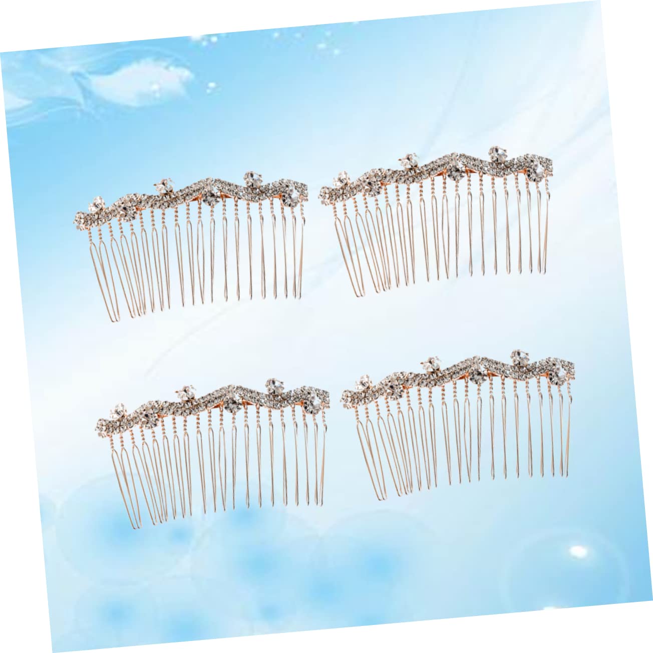 Beavorty 12piezas Peine De Rhinestone Para Elegante Tocado De Mujer Accesorios Para Peinados Especiales d