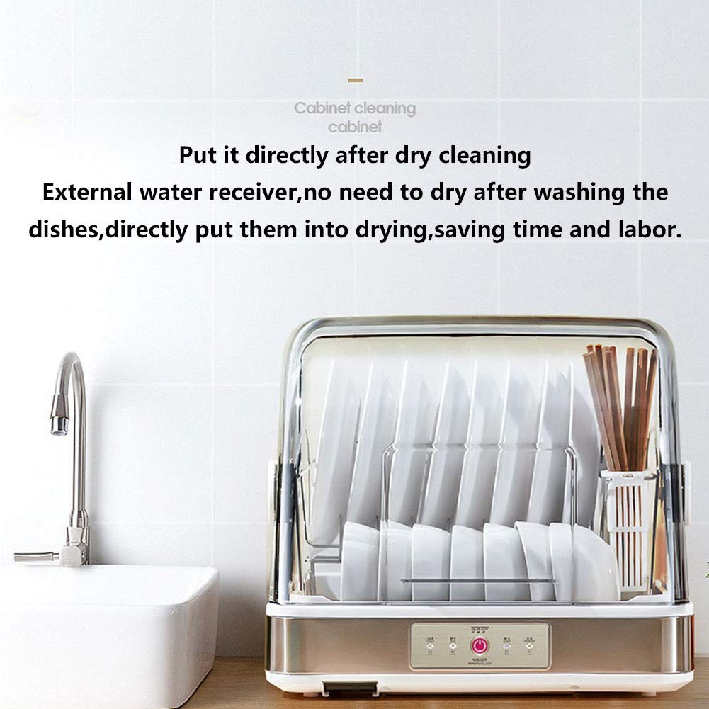 Lavavajillas Compacto Mini-Sall Dishardryer para El Hogar Control Táctil Operación, Limpieza, Esterilización, Secado Y Almacenamiento Multiuso para Platos, Cuencos, Tazas, Regalos