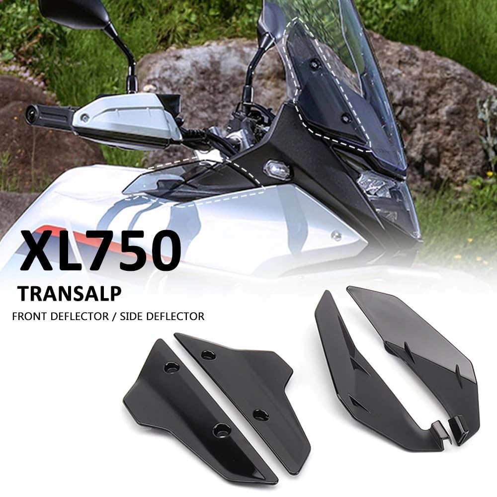 New Front Side Windshield Windscreen Deflector Motorcycle Accessories For H0nda XL750 TRANSALP XL 750 Transalp 2023 2024(Set - Clear)