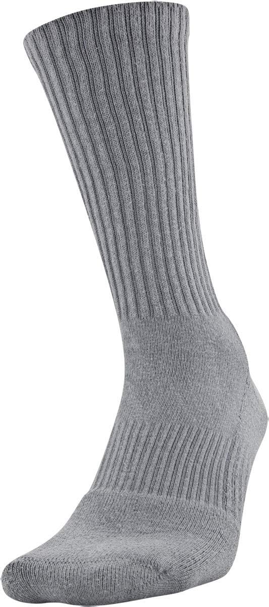 Under Armour Adult Cotton Crew Socks, Multipairs X-Large Red/Assorted (6-pairs)