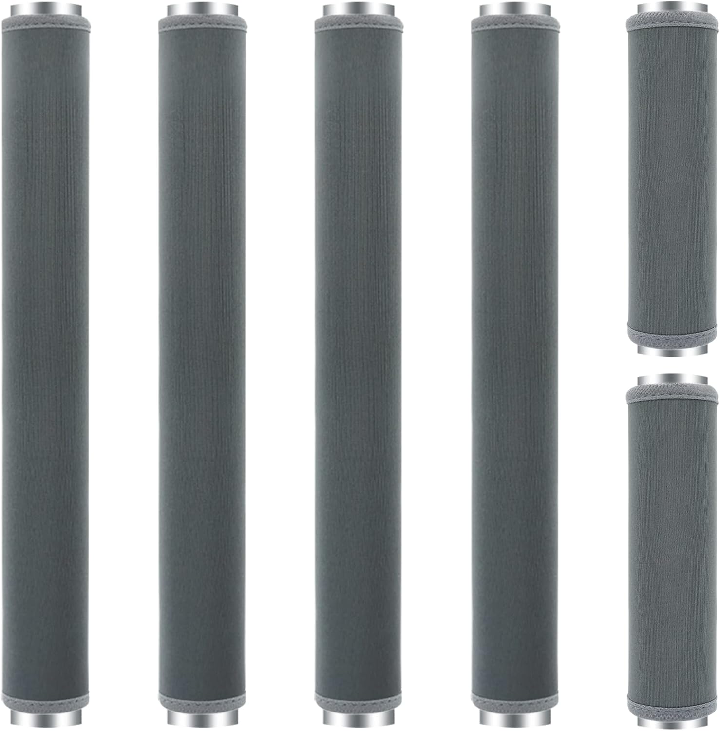 6Pcs Refrigerator Door Handle Cover Washable Kitchen Appliance Decor Handles Fridge Oven Microwave Dishwasher Antiskid Protector, Keep Off Fingerprints Food Stains (Deep Gray)