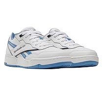 Reebok BB 4000 II, Sneaker Unisex-Bambini, White, ESSENTIALBLUE, VECTORNAVY, 27.5 EU