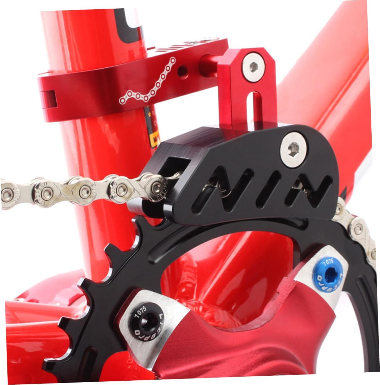 Toyvian 1Set Bike Chain Stabilizer Folding Chain Tensioner Single Disc Chain Deflector Lightweight Sturdy Design for Mountain Biking Prevents Chain Drop Bumping