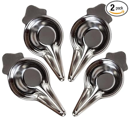 PGD Stainless Steel Baby Feeder Spoon Flat Bottom Design|Paladai|Bondla For New Born Baby|New Born Baby Feeding (4 Quantity), 20 Ml