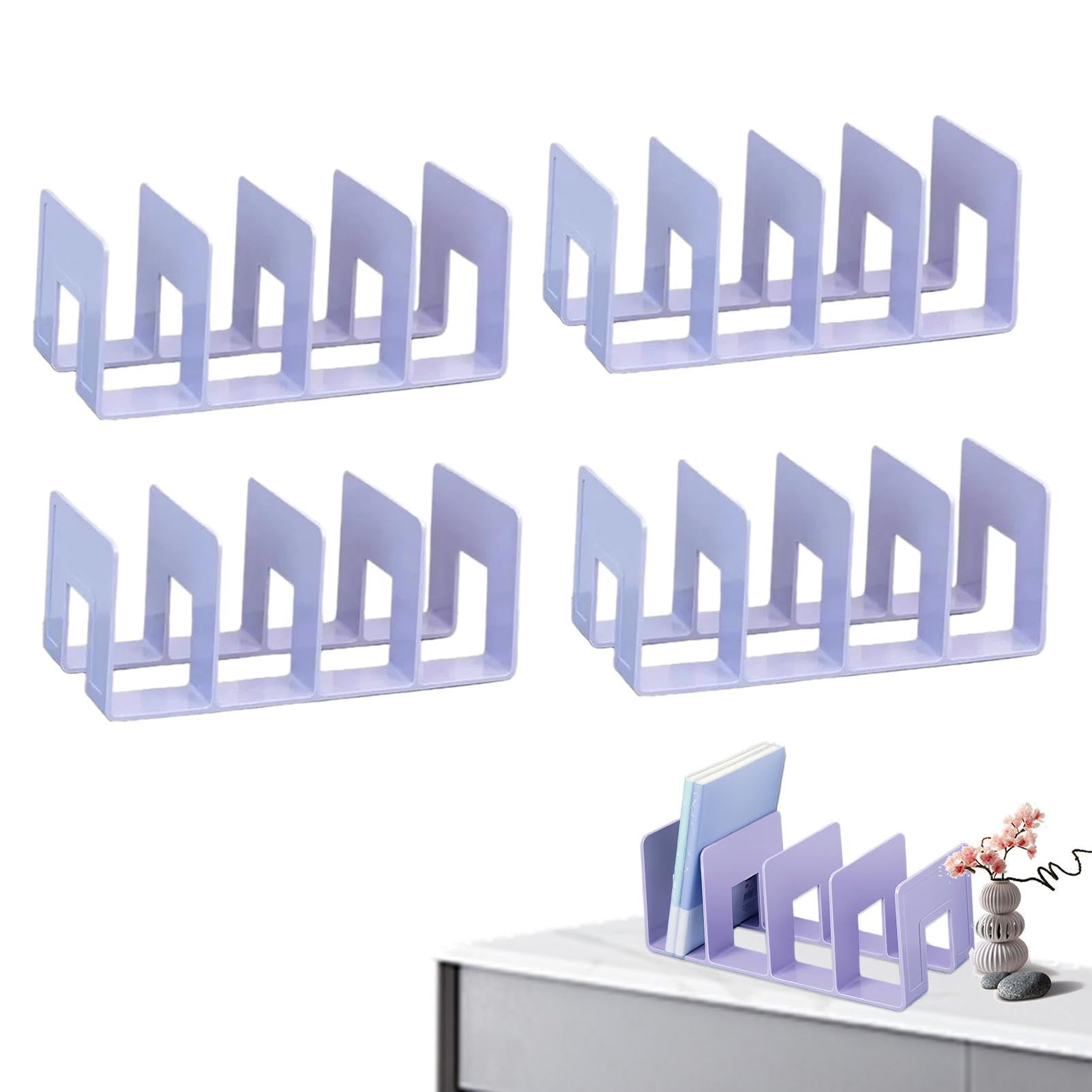 Serre-livres en acrylique transparent pour l'organisation de bureau