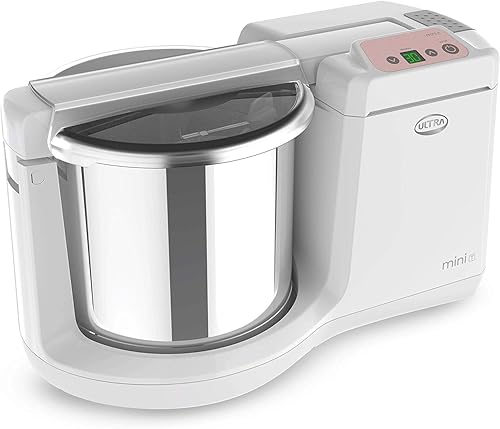 Miniatura 3 de Ultra Mini T - Molinillo húmedo de piedra de 1,25 L con amasadora Atta y temporizador digital, 110 voltios