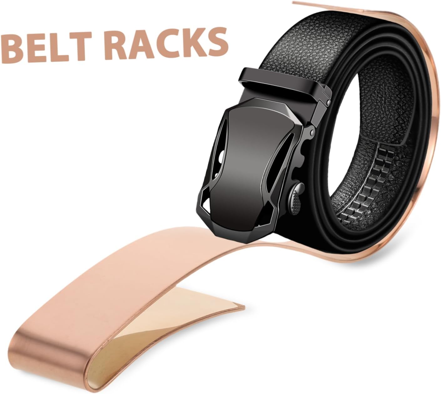 Stainless Steel Belt Display Stand Elegant Metal Rack for Shop Accessory Waist Belt Storage Holder for Shopping Mall and Store