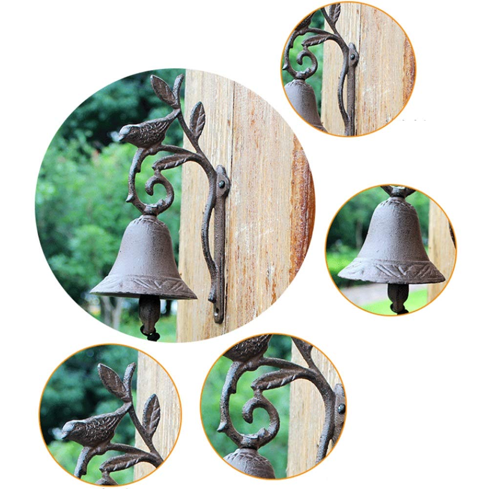 定番，格安 鋳鉄製ドアベル マグネット アンティークドアベルクリエイティブ鋳鉄製作鉄の庭の壁飾り