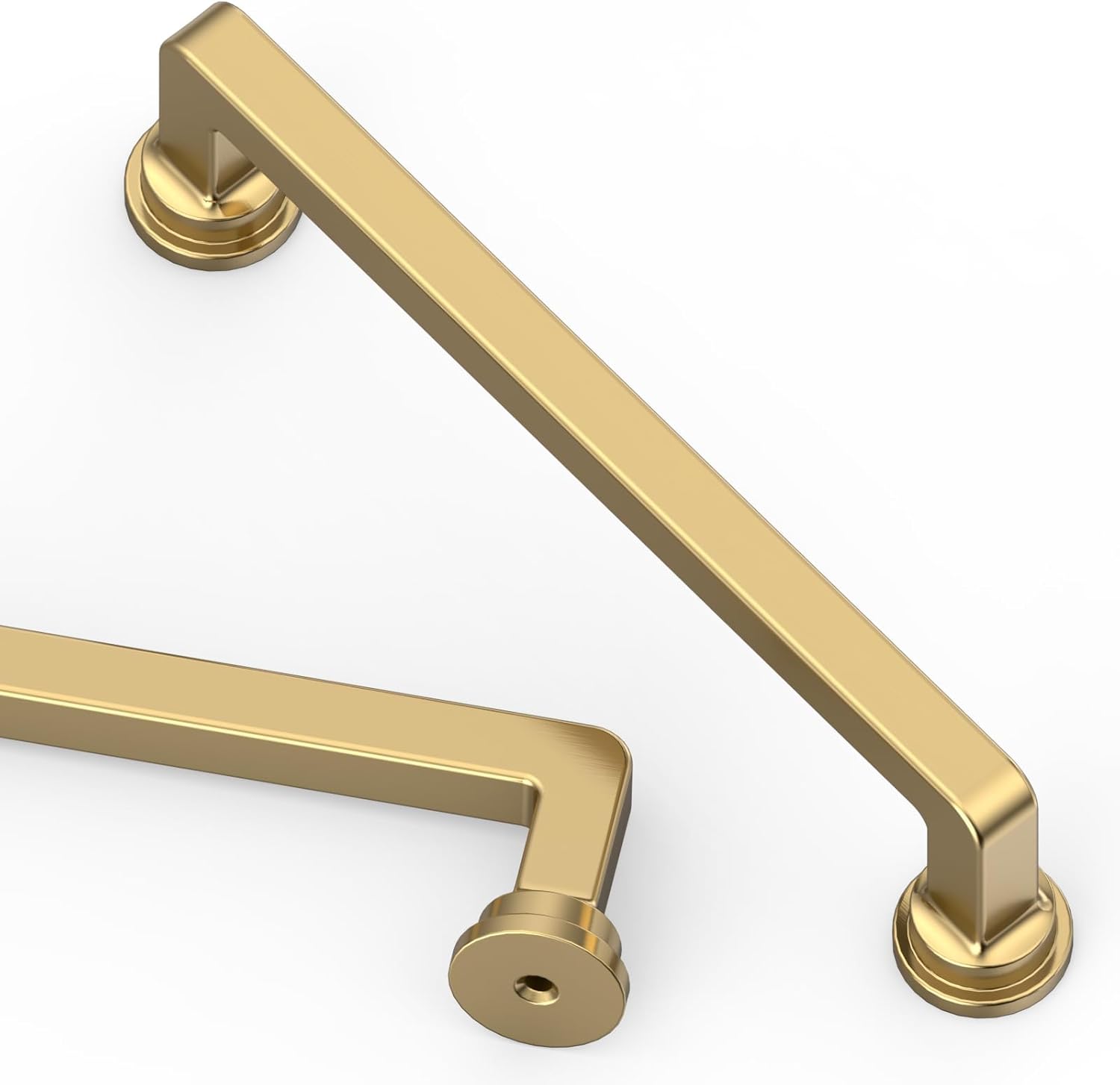 Asidrama 10 Pack 5 Inch(128mm) Champagne Bronze Cabinet Pulls Kitchen Cabinet Handles Champagne Drawer Hardware for Cupboard