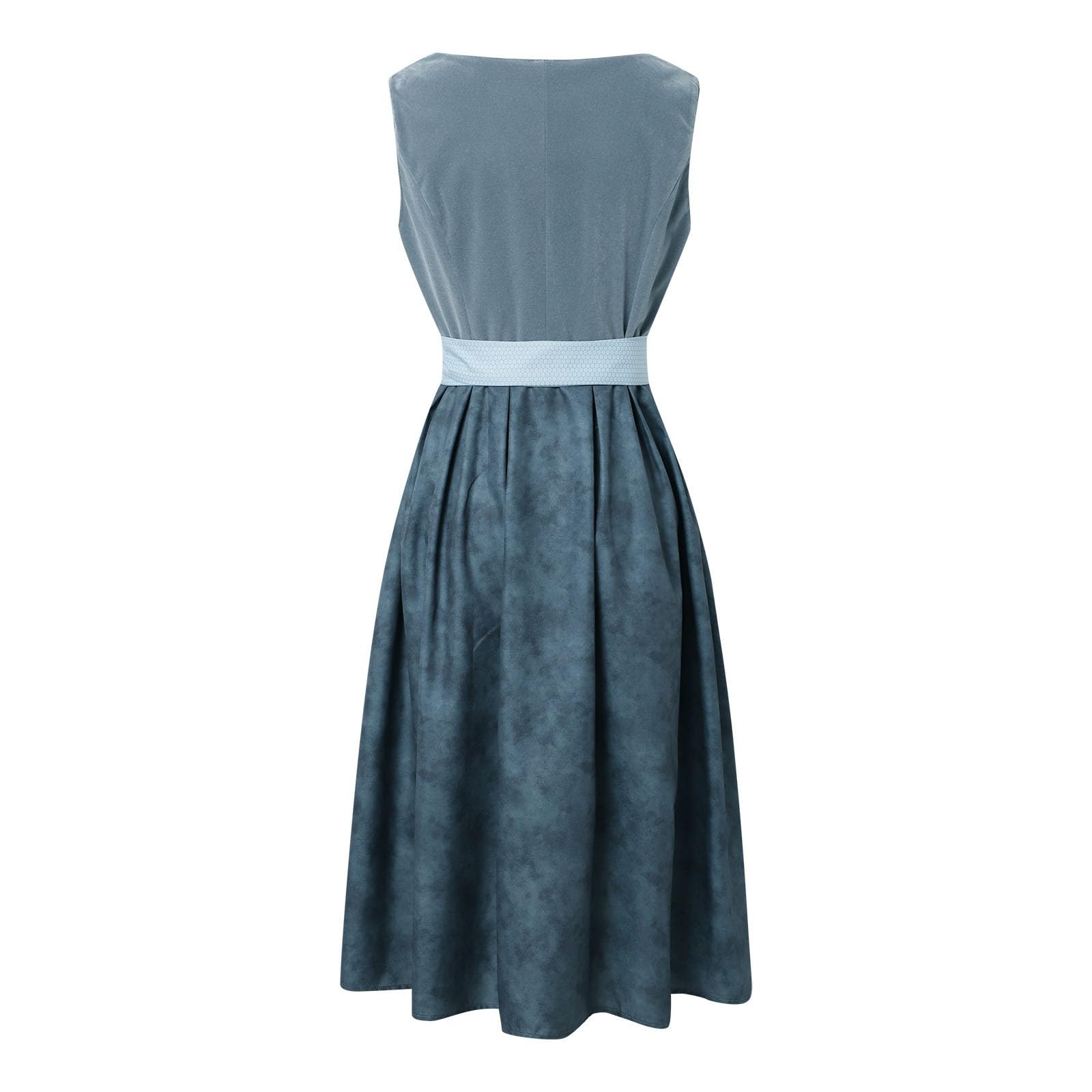Elegante abito da donna per cosplay, tempo libero, classico, tinta unita, per un look elegante per tutti i giorni con fascino storico, vestibilità moderna