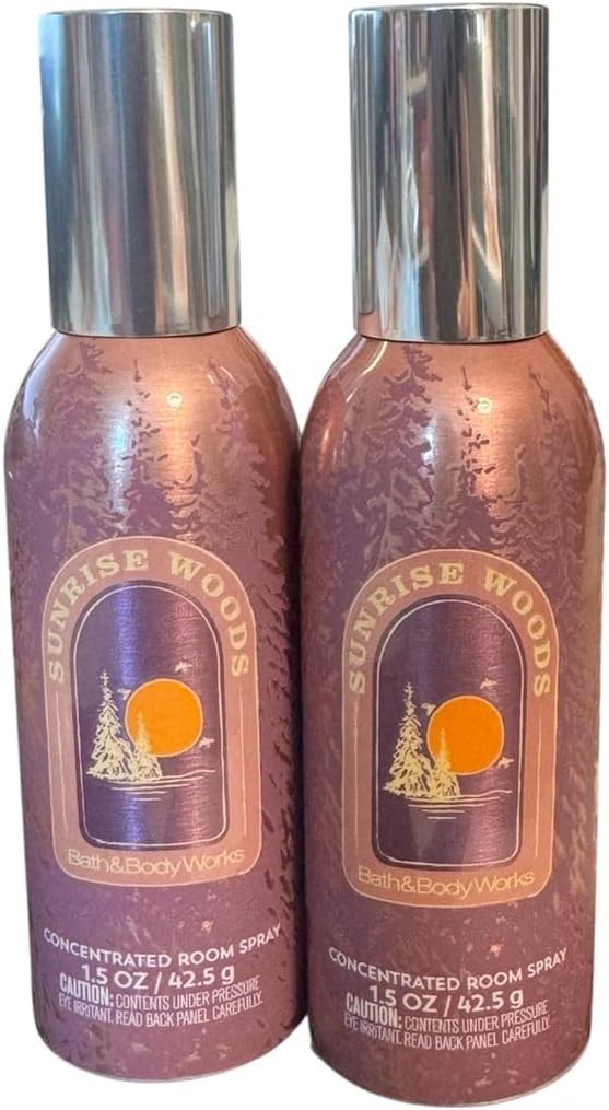 Bath and Body Works Sunrise Woods Concentrated Room Spray 2 Pack - 1.5 oz / 42.5 g