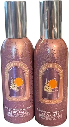 Bath and Body Works Sunrise Woods - Spray concentrado para habitaciones, paquete de 2 unidades, 1.5 onzas 1.50oz
