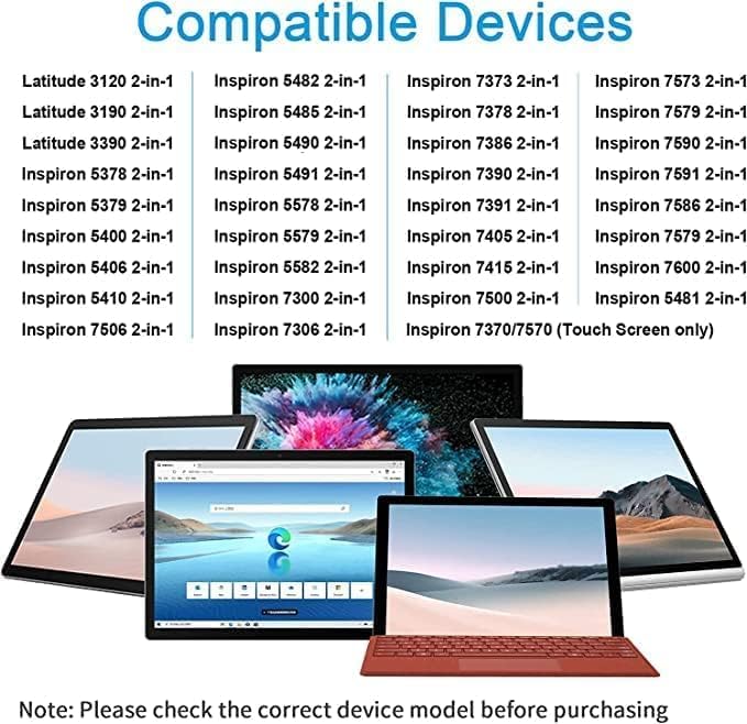 Stylus Active Pen for Dell Inspiron 5379 5482 7306 7500 7506 7573 7586, Latitude 3190 3390 7230 2-in-1 Touch Screen Laptop, Support Dell PN350M PN338M PN771M (Only for DELL Specific Models) (Sapphire) Blue