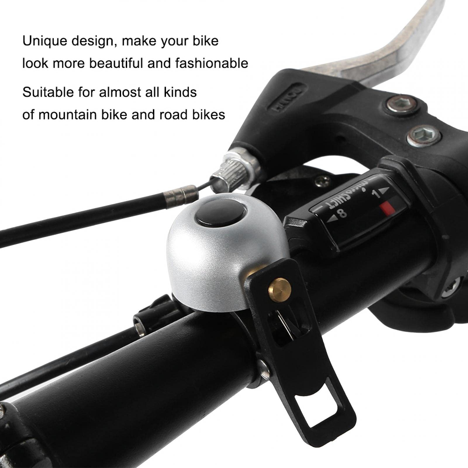 Clear and Crisp Cycling Ring Silver Cycling Sound Alarm