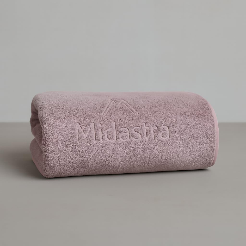 Peach Microfiber Bath Towel - Ultra Soft & Absorbent -9