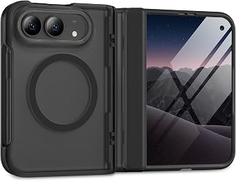 Magnetic for iPhone Duo Case with Hinge Protection, Fit for MagSafe Black
