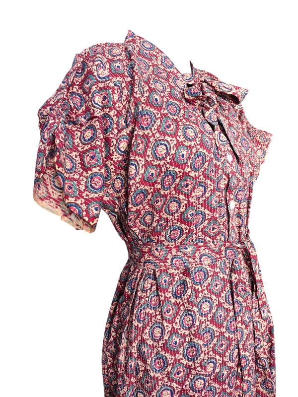 Image of MENMAII Women's [L-4XL] Full Open /Front Buttoned [a Kind of Adaptive Clothing] Multipurpose Nighty for Maternity /Pregnancy /Elderly /Patient /Feeding /Hospital Purpose Nighty Calf Length