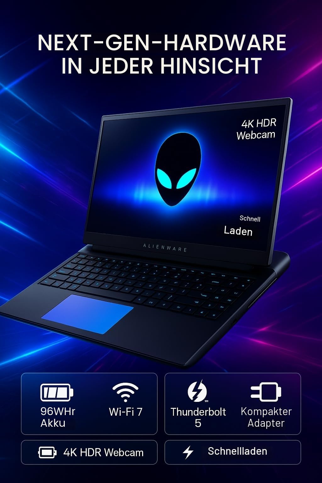 Dell Pro Slim Essential QVS1260 - schlanker Desktop - Core i7 i7-14700/2,1 GHz - RAM 16 GB - SSD 512 GB - NVMe, QLC, Class 25 - UHD Graphics 770 - Wi-Fi 6, Bluetooth, 1GbE - Win 11 Pro - schwarz