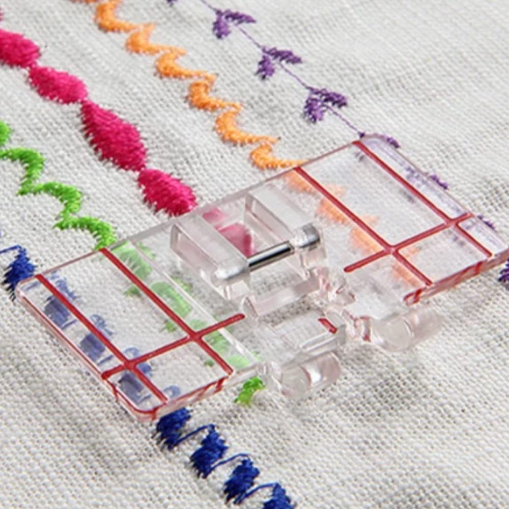 Pied-de-biche Transparent La Canilla - Compatible Singer, Brother, Lidl - Pour Points Décoratifs Et Appliques