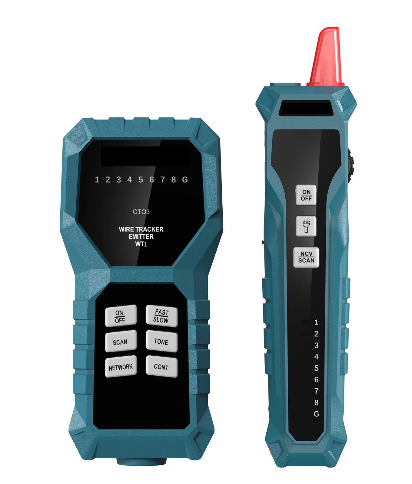 Mthckxjbsuz One Color Cable Tracker, Multifunctional Rj11/Rj45 Line Finder Anti-Interference Test Instrument Wire Tracer Ethernet Network Cable Collation Tester