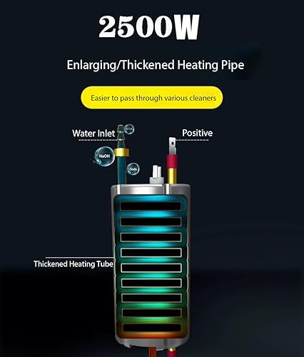 Miniatura 1 de Vaporizador de alta presión para limpieza, mini vaporizador de mano de 2500 W para limpieza con tanque de agua de 33.8 fl oz, boquilla extendida, 3