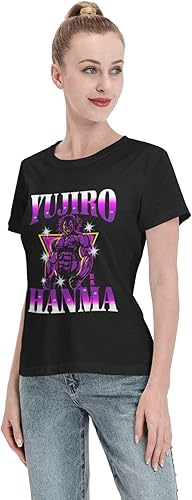 Miniatura 4 de Anime Baki The Grappler T Shirt Woman's Summer O-Neck Shirts Casual Short Sleeves Tee Black