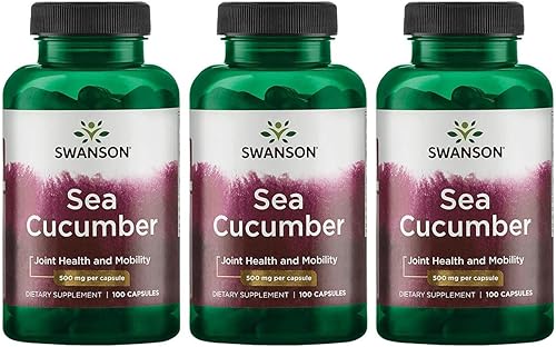 Swanson Pepino de mar  Suplemento natural que promueve la salud de las articulaciones y apoyo de la movilidad  Apoya la protección del cartílago y