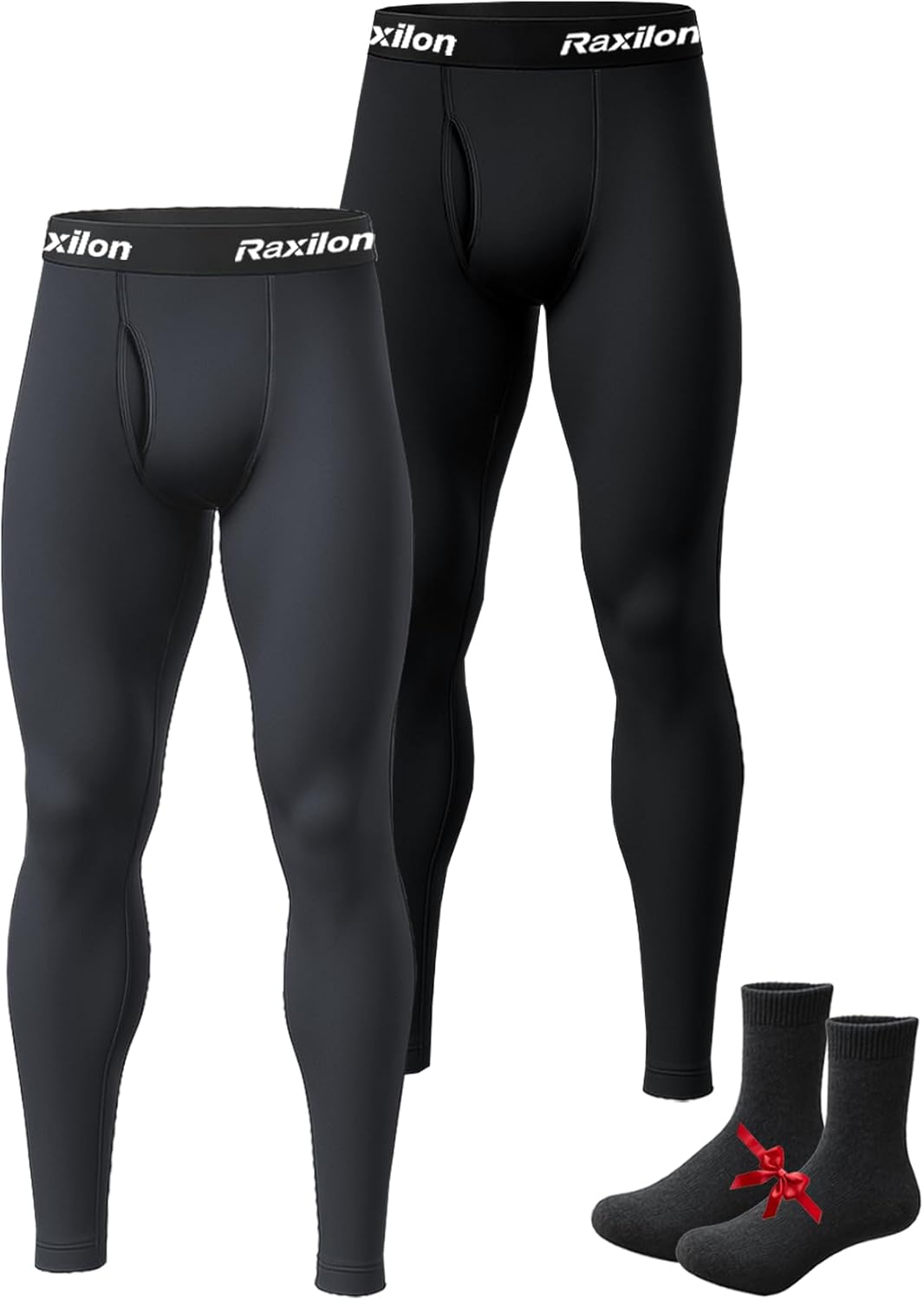 Mens Thermal Underwear Pants Long Johns Fleece Lined Warm Base Legging Layer Bottoms Cold Weather Clothing Gear