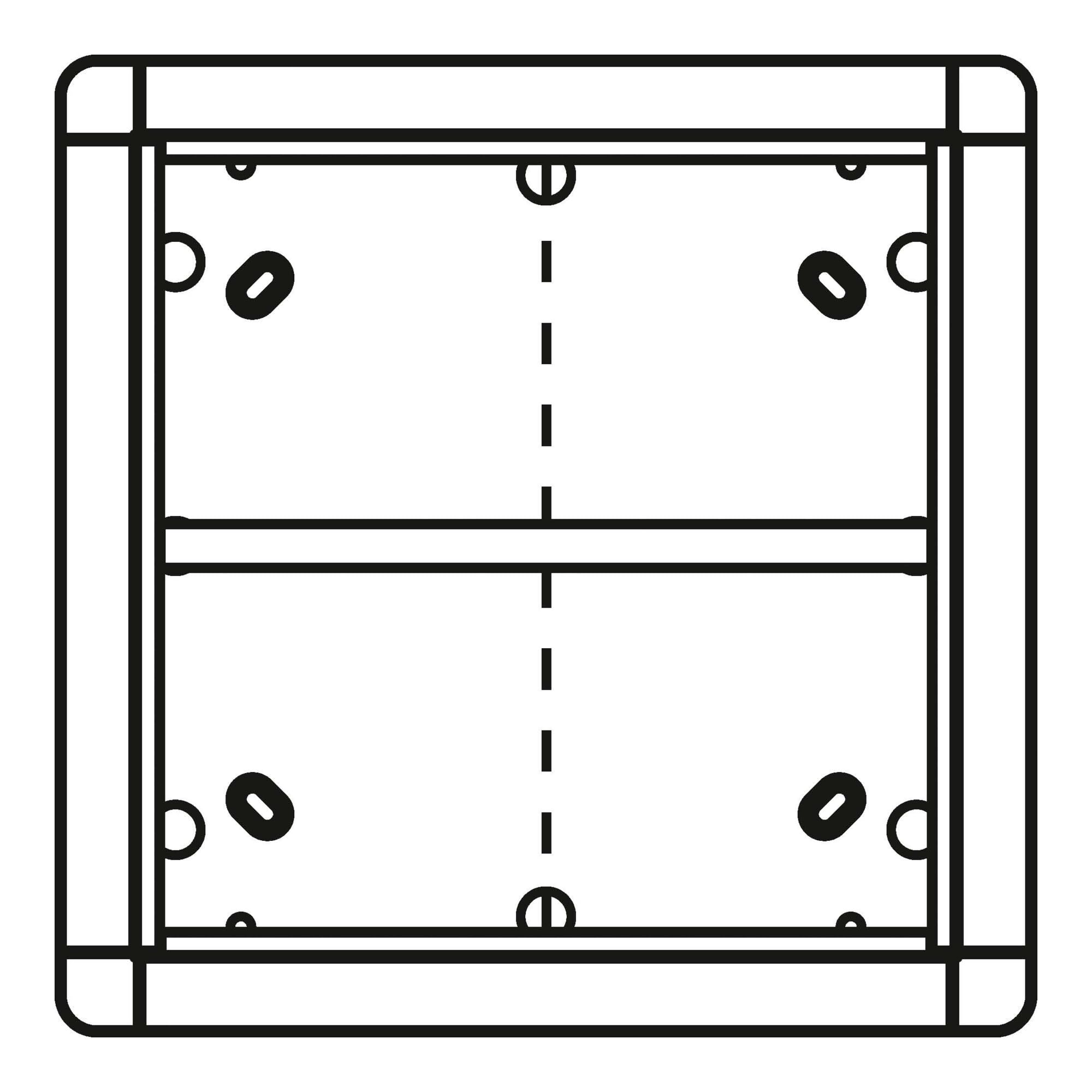 Ritto 1883570 Portier boîtier saillie 4 modules interphonie blanc