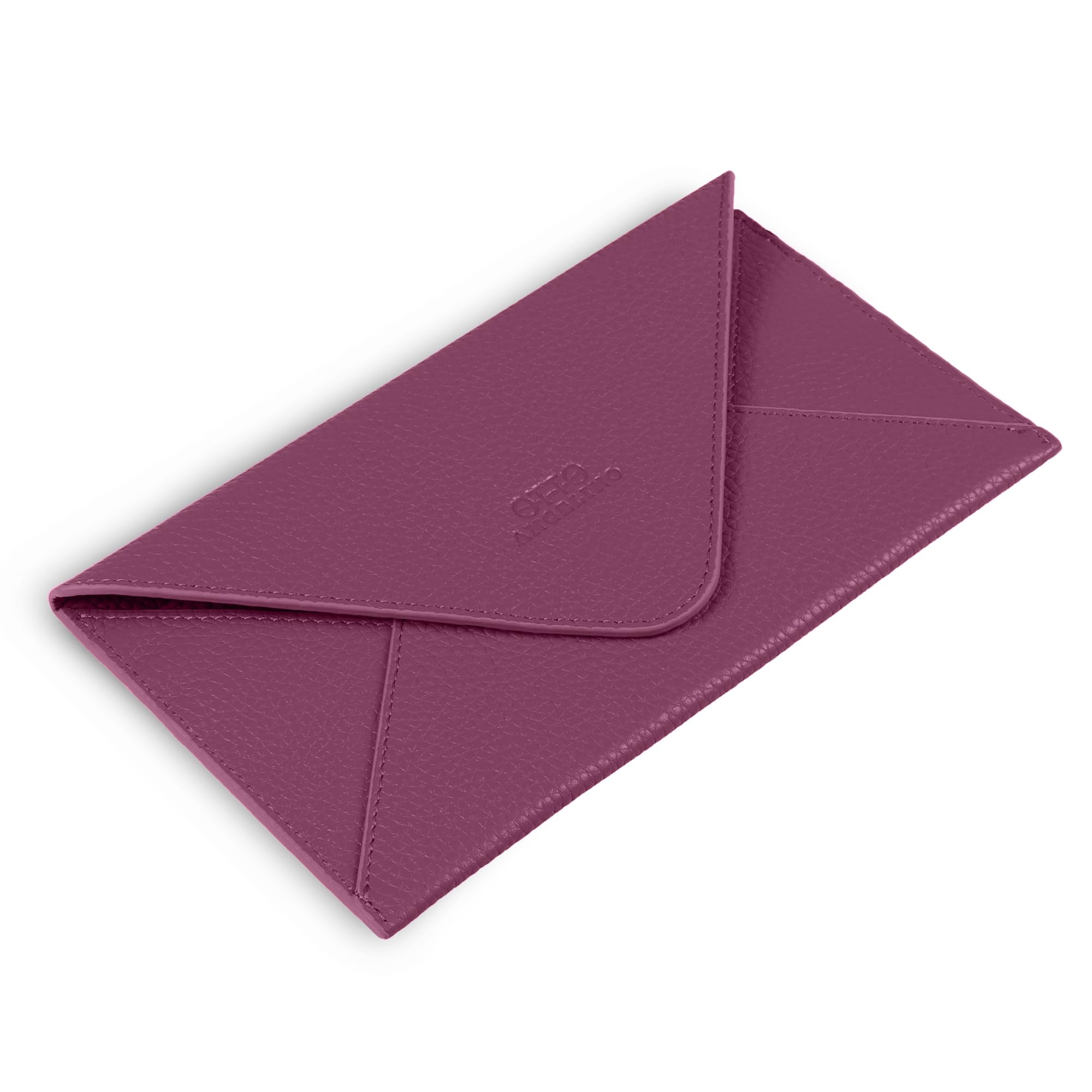Otto Angelino portafoglio in vera pelle e porta carte di credito - portafolgio da viaggio stile-busta - scompartimenti multipli per denaro, Smartphone - Blocco di RFID - Unisex