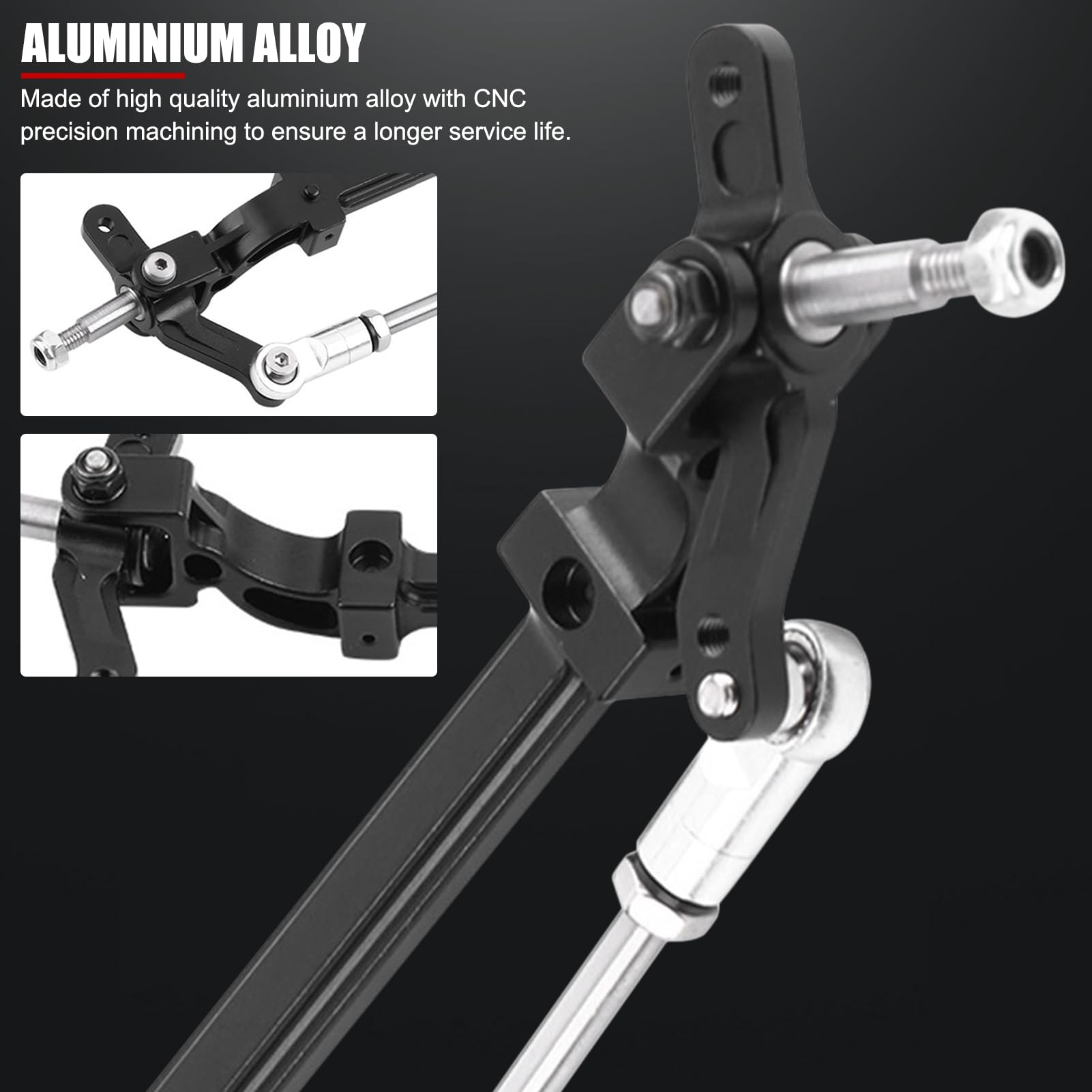 RC-tractorvrachtwagen Voorstuurwiel, Aluminium As RC-accessoire voor 1