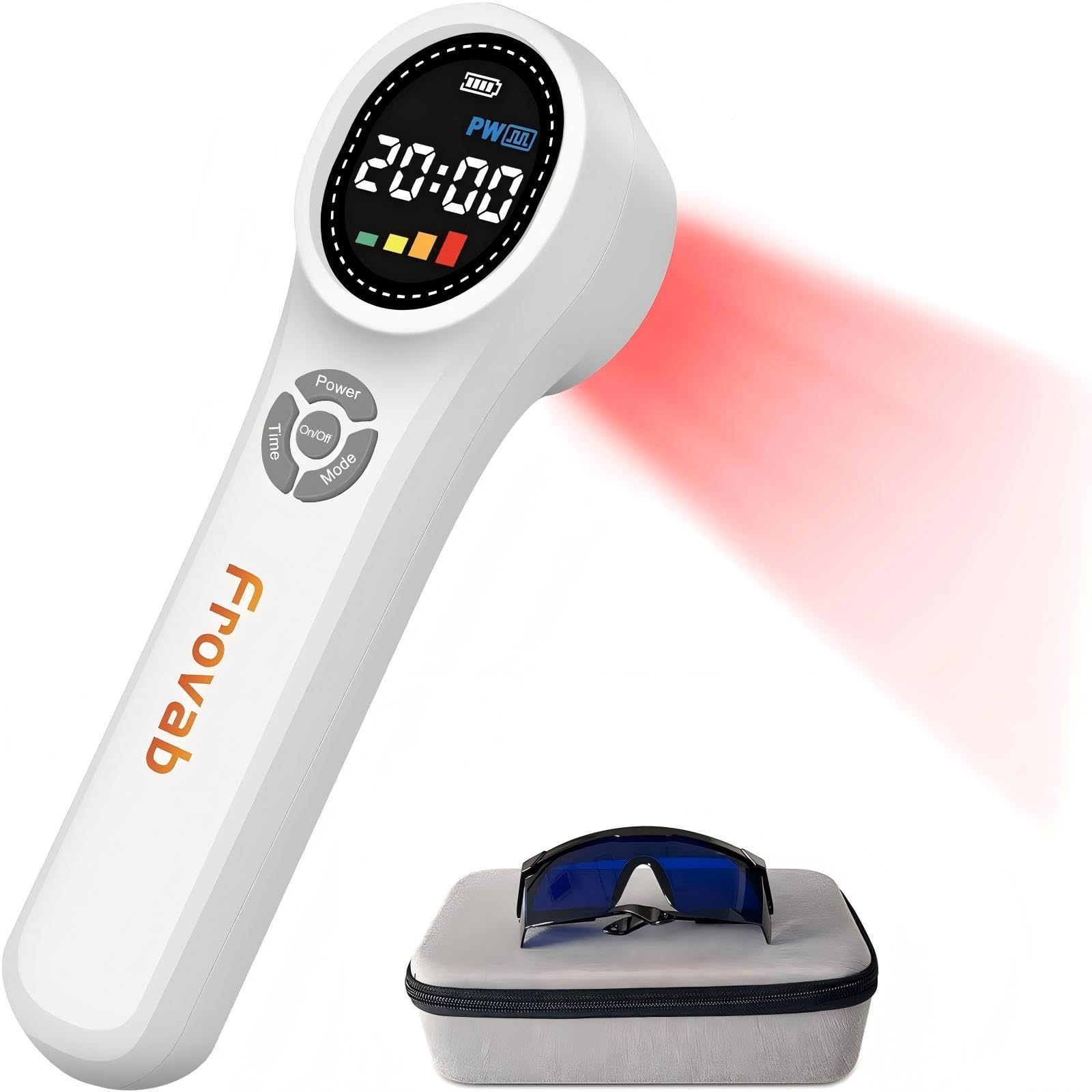 Rotlicht Therapiegerät Infrarotlicht Gerät Handgerät Kaltes Rotlichtlampe therapie Zur Schmerzlinderung zu Hause Rotlichttherapie 4x980nm+4x810nm+16x660nm für Muskeln,Schulter,Rücken,Knie