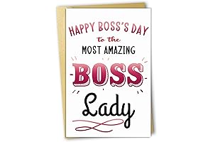 Unique Boss’s Day Card For Boss Lady, Lovely Boss Day Gifts For...