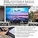 Akia Screens 125 Inch Portable Projector Screen with Stand and Carry Bag, 16:9 Foldable Front & Rear Projection Screen for Indoor & Outdoor Movies, Home Theater, Backyard & Travel (AK-OPS125H)