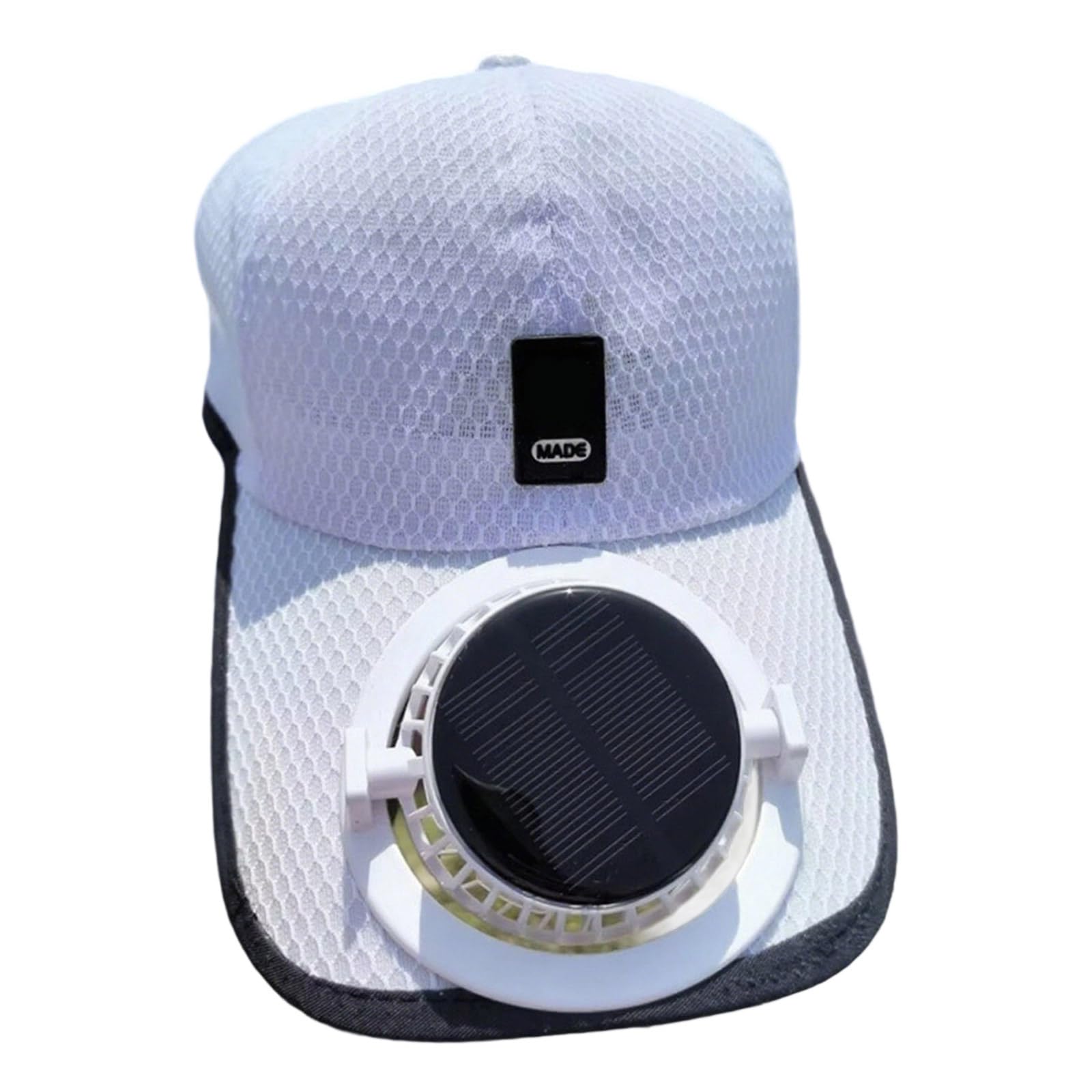 YUXITA Solar Powered Cooling Fan Hat With USB Charging For Outdoor Activities 600mAh Rechargeable Adjustable Ventilated Sun Hat