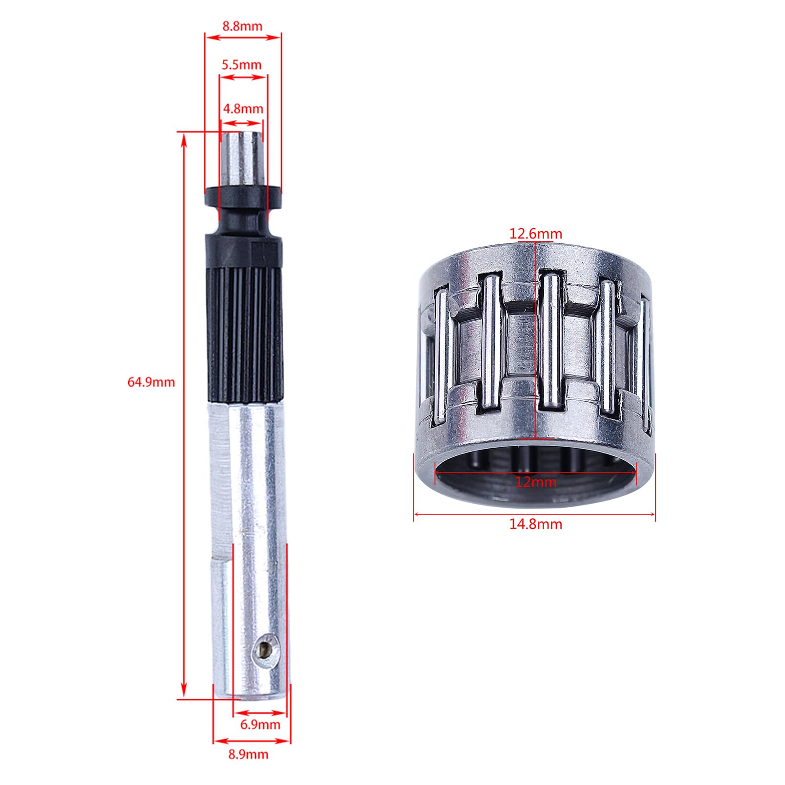 Kit Frizione E Cuscinetto Per Motosega Cinese 2500 25Cc - 3/8" 6T, Tamburo E Pignone - Foto 3