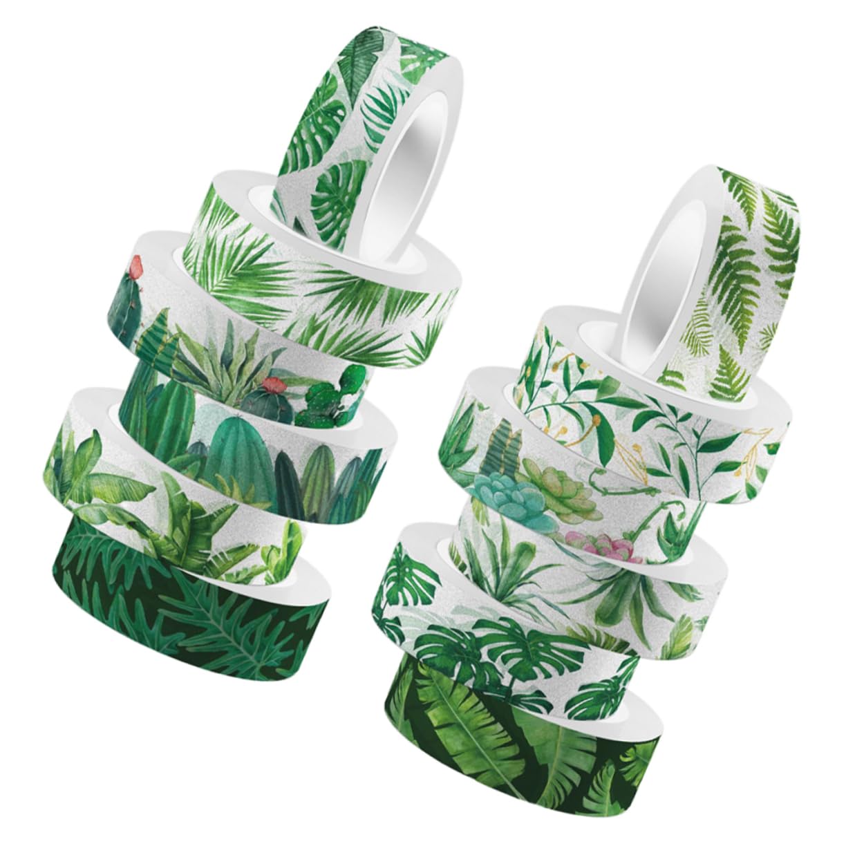 Operitacx 48rotoli Nastro Adesivo Washi Verde Per Decorazioni Nastro Creativo Per Scrapbooking Design Estive Materiale Adesivo Per e Planner