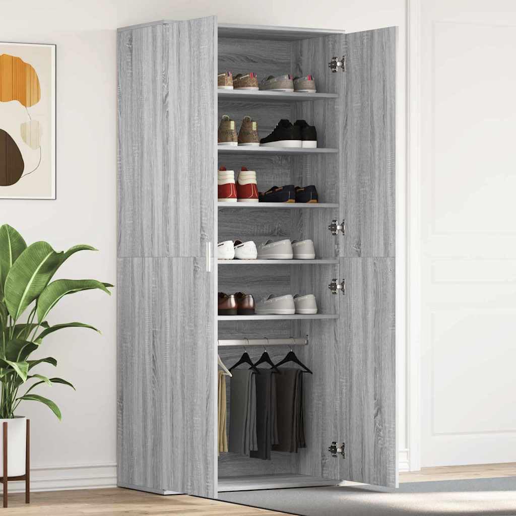vidaXL Szafka na buty 80 x 39 x 178 cm Drewno inżynieryjne