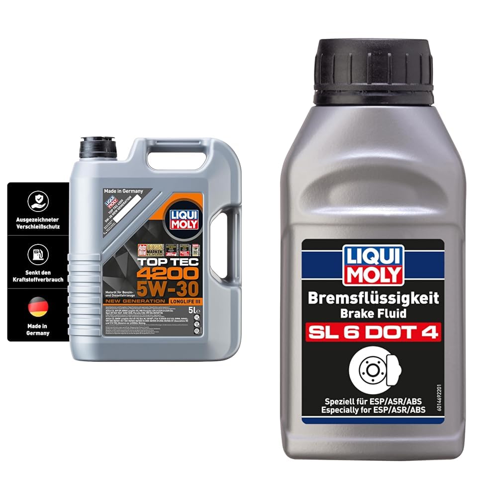 Liqui Moly Motoröl Top Tec 4200 SAE 5W-30 Longlife III 1 L Motoröle