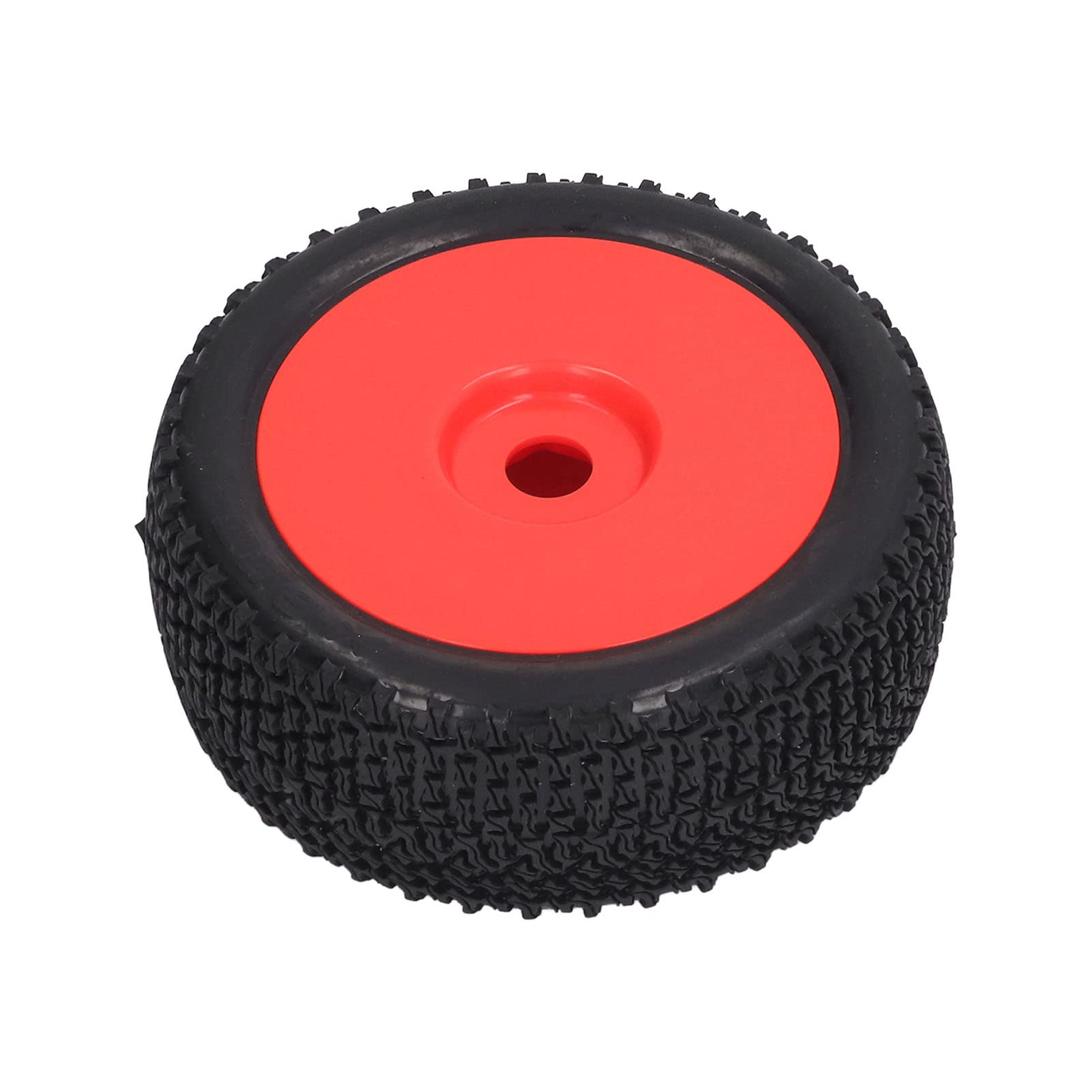 Opony samochodowe RC X600 Bieżnik Wysokiej jakości gumowe plastikowe opony zamienne do TRAXXAS SLASH 1/10 RC Short Truck Zestaw 4 sztuk z adapterami W zestawie nakrętki i klucz (Czerwony)