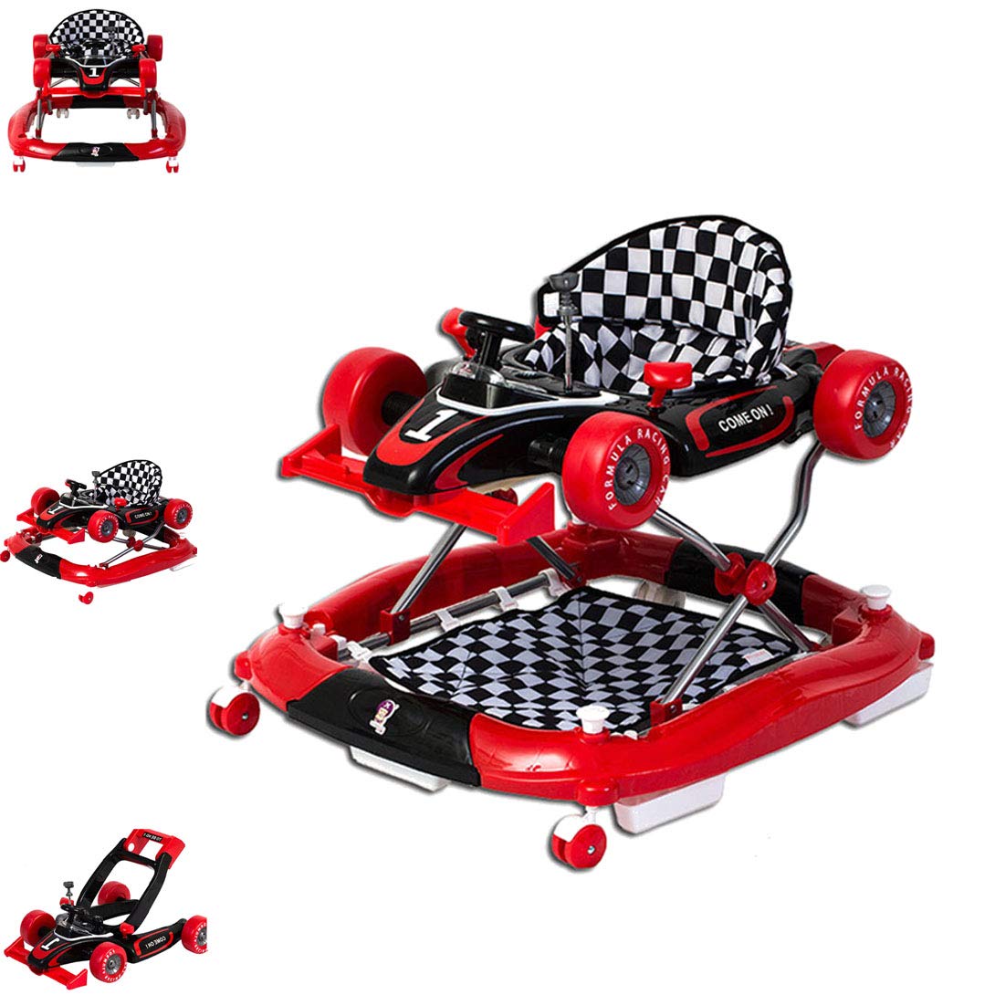 Activity Walker,Baby Walker, Drive Baby Stroller, Top Kids Walker, Deluxe F1 Racing Car Walker And Rocker