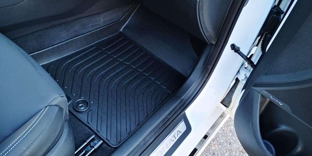Car Floor Mats Replacement for Kia Optima 2016-2020/ Hyundai Sonata & Hybrid 2015-2019 Odorless Front Rear Heavy Duty Carpets Waterproof All Weather Accessories